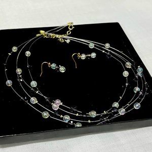 Avon Layered Necklace w/ Earrings